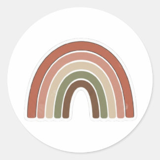 Adesivo Boho Rainbow Sticker – Vintage Minimal Design