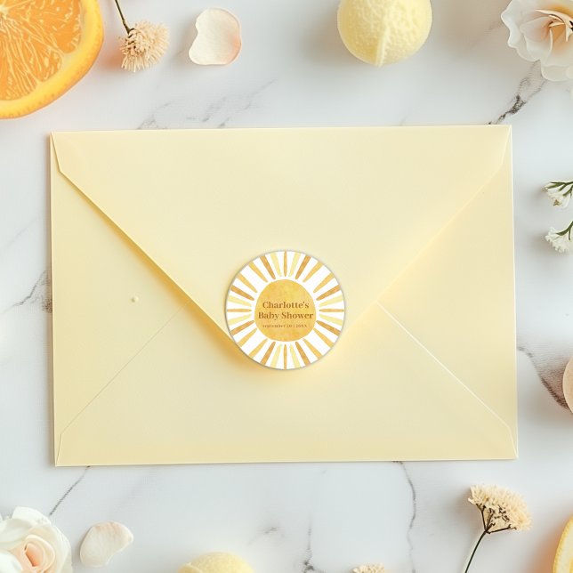 Adesivo Boho Ray do Chá de fraldas Sunshine (Little Ray Sticker)