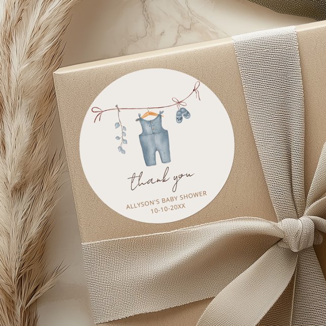 Adesivo Boho roupa de bebê doce chá de fraldas de bebê (Criador carregado)