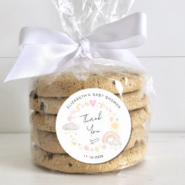 Adesivo Boho Sun Rainbow Baby Girl Chá Obrigado