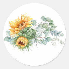 Adesivo Boho Sunflower Eucalyptus