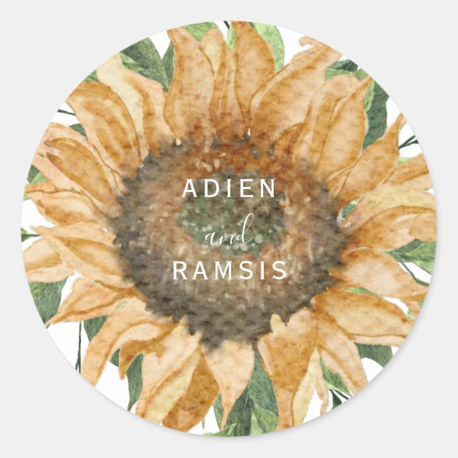 Adesivo Boho Sunflower Rustic Wildflower Sticker (Frente)