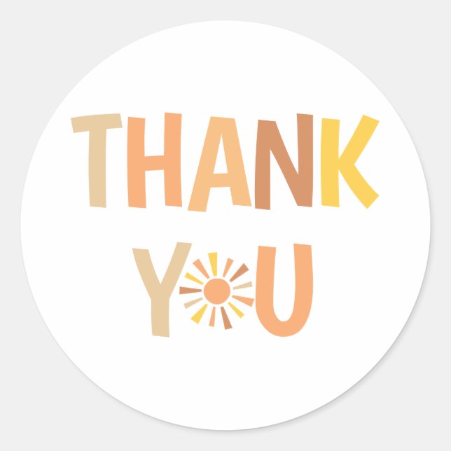 Adesivo Boho Sunshine Chá de fraldas (Frente)