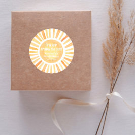 Adesivo Boho Sunshine First Trip em torno do aniversário d