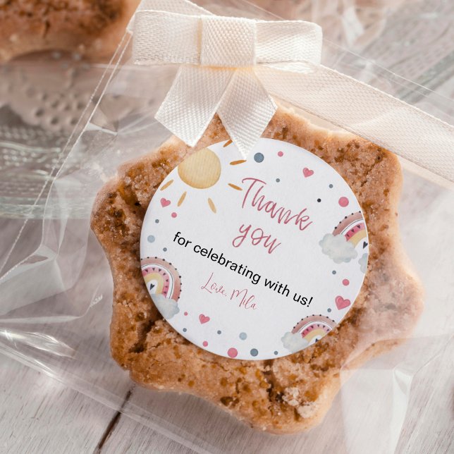 Adesivo Boho Sunshine Rainbow Birthday Sticker Labs (Criador carregado)