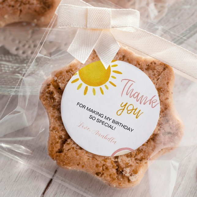 Adesivo Boho Sunshine Rainbow Birthday Sticker Labs (Criador carregado)