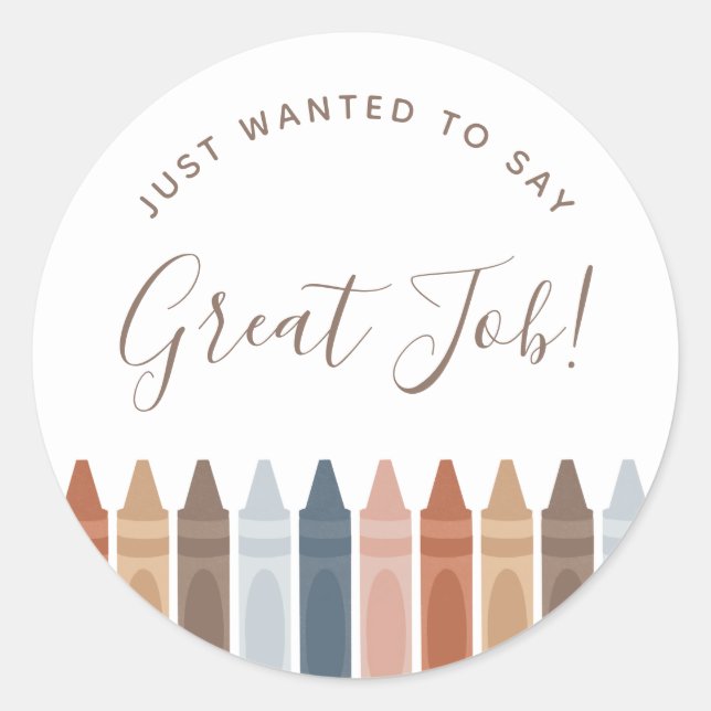 Adesivo Boho Teacher Classic Round Sticker (Frente)