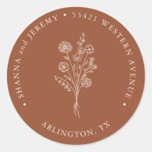 Boho Terracotta Elegant Minimal | Endereço de devo