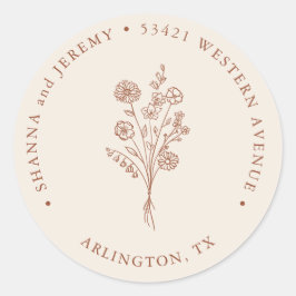 Adesivo Boho Terracotta Elegante Minimal | Endereço de Rem