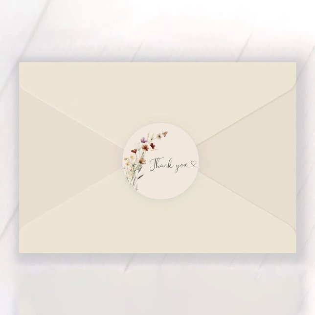 Adesivo Boho Tiny Wildflower Chá de panela (Criador carregado)