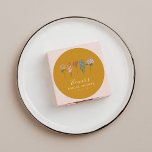 Adesivo Boho Vintage Flores Amarelo Chá de panela Personal<br><div class="desc">Boho Vintage Flowers Yellow Custom Chá de panela Classker Round Sticker</div>