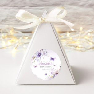 Adesivo Boho Watercolor Floral Butterfly Chá de fraldas