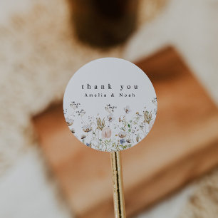 Adesivo Boho Watercolor Wildflower Wedor Sticker