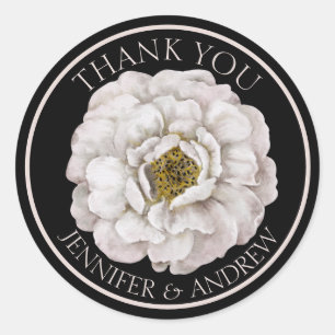 Adesivo Boho White Floral & Black Wedor