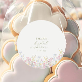 Adesivo Boho Wildflower Elegant Bridal Shower