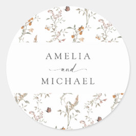 Adesivo Boho Wildflower Envelope Seal