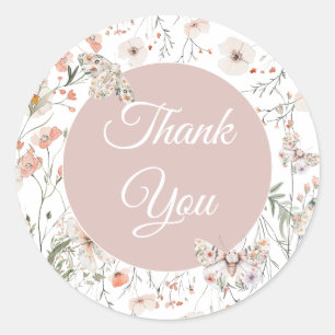 Adesivo Boho Wildflower Floral Baby Birthday