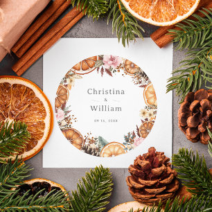 Adesivo Boho Winter Holiday Botanical Wedker Sticker