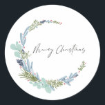 Adesivo Boho Wreath Felry Christmas Modern Design<br><div class="desc">Boho Wreath Felry Christmas Modern Design</div>
