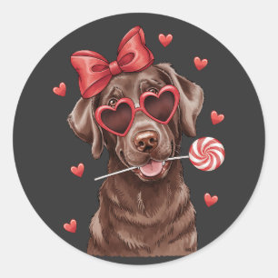 Adesivo Boi Chocolate Labrador Retriever Valente Lollipop