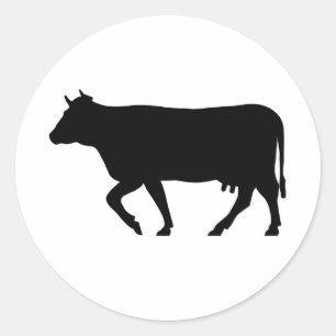 Adesivo Boi do MOO Bull dos gados bovinos da silhueta da