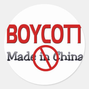 ADESIVO BOICOTE FEITO EM CHINA