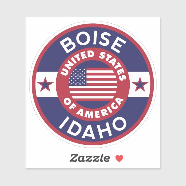 Adesivo BOISE, Idaho (Folha)