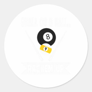 Adesivo Bola 9 Engraçada Ou 8 Bailes Para Cima Bilhares -