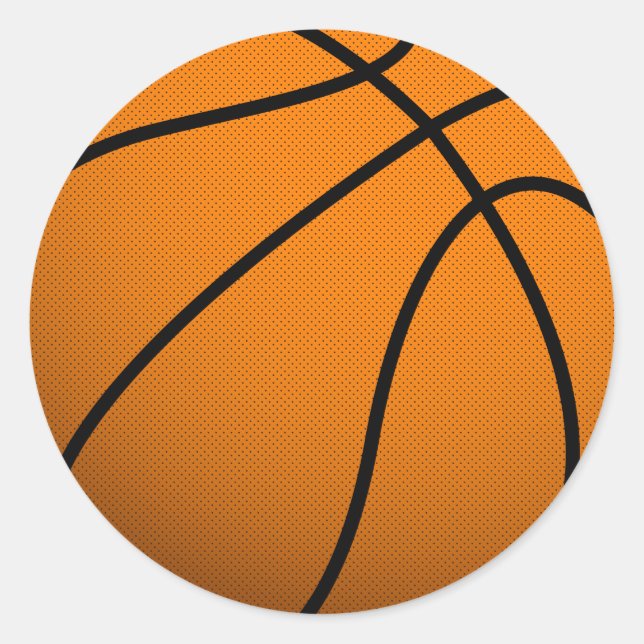 Adesivo Bola B de Basquete legal e Esportes Personalizados (Frente)