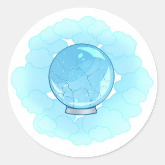 Adesivo Bola Cristal Cracking Azul Brilhante