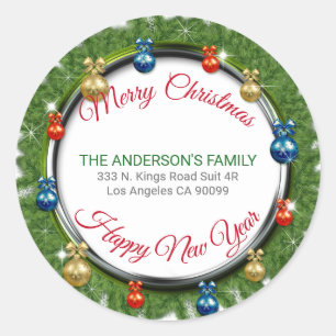 Adesivo Bola da grinalda e do Natal da árvore de Natal