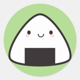 Adesivo Bola de arroz de Kawaii Onigiri
