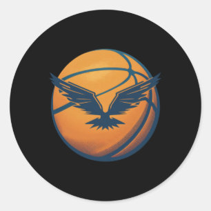Adesivo Bola De Basquete Com Águia
