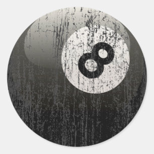 ADESIVO BOLA DE BILHAR DO NÚMERO 8 - CORRMOÍDA E