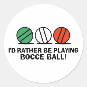 Adesivo Bola de Bocce engraçada