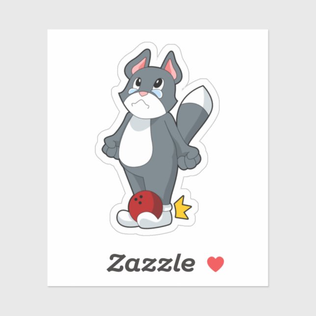 Adesivo Bola de boliche de Boliche (Folha)