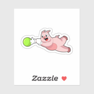 Adesivo Bola de boliche de porcos