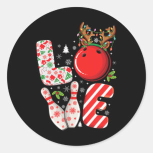 Adesivo Bola de boliche De Xmas E Pinos De Natal Correspon