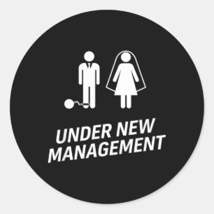 Adesivo Bola de Casamento Engraçada para Marido sob Nova G