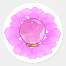 Bola de Cristal Cracking Rosa Brilhante