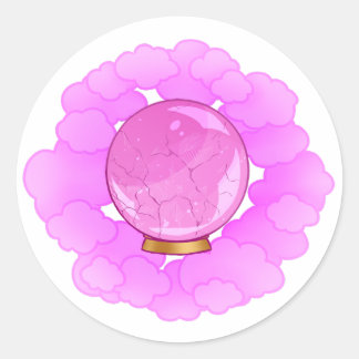 Adesivo Bola de Cristal Cracking Rosa Brilhante
