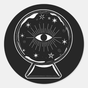 Adesivo Bola de Cristal Mágica para Escutar Olho que Tudo 