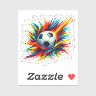 Adesivo Bola de Futebol Americano Futurista Abstrato