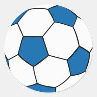 bola de futebol azul e branca
