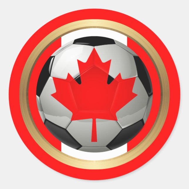 Adesivo Bola de Futebol Canadense (Frente)