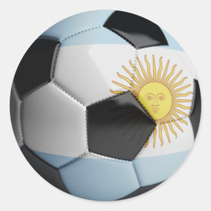 Adesivo Bola de futebol da bandeira de Argentina