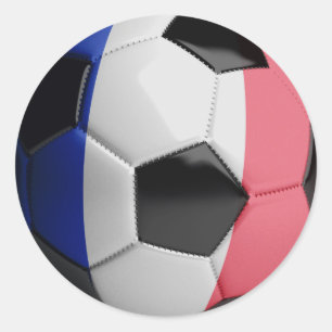 Adesivo Bola de futebol da bandeira de France