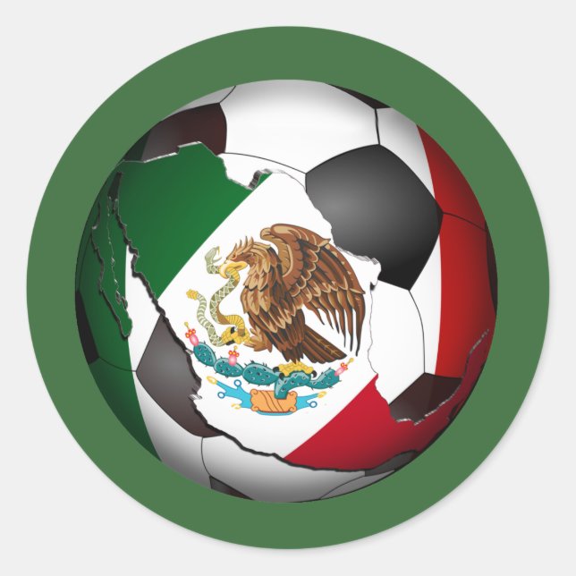 Adesivo Bola de Futebol do México (Frente)