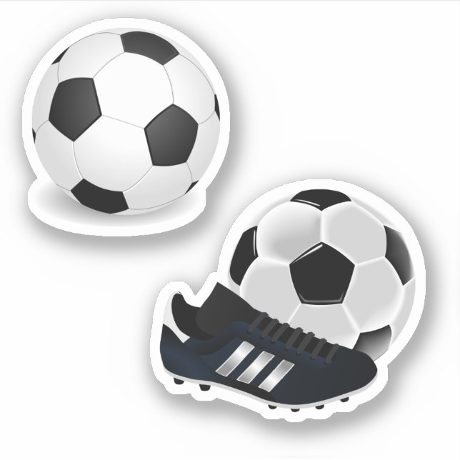 Adesivo Bola de Futebol e Chuteiras de Futebol (Frente)