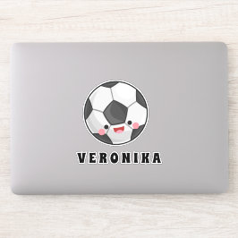 Adesivo Bola de futebol e raparigas Kawaii, bonitinha: des